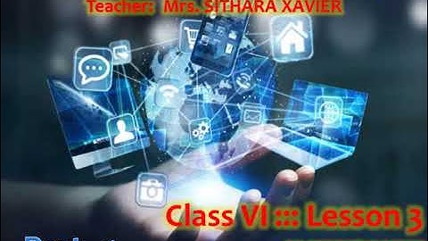 INTERNET || Class 6 CBSE  || COMPUTER SCIENCE || Chapter - 3 :: Part - 1 || Mrs. Sithara Xavier