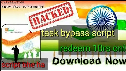 Online script of 15 August independent earning app,task bypass script of 15 august independent app