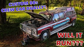 Reviving an Abandoned, Custom Squarebody Dually with some Serious 80's Vibes! Will it Run and Drive?