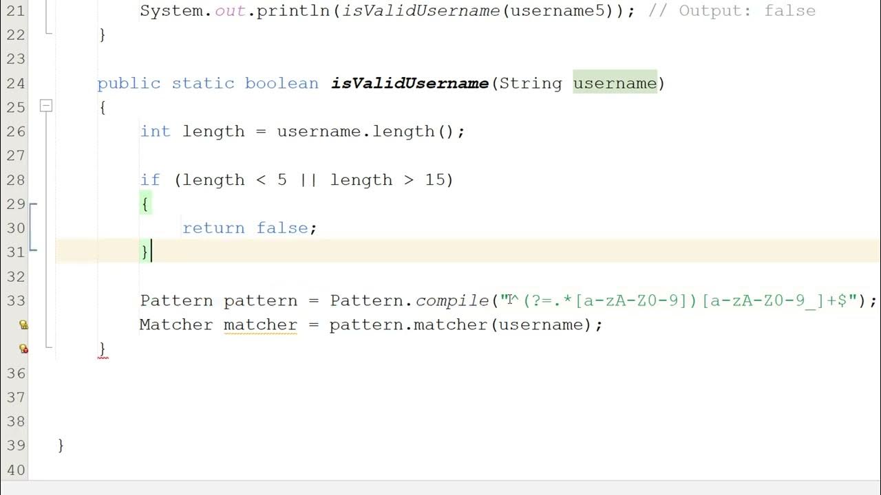 How to Validate a Username Using Java (Simple) - YouTube