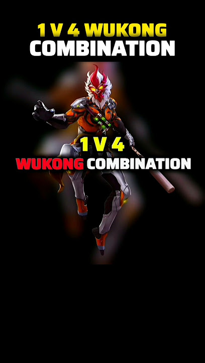1 V 4 WUKONG COMBINATION 💪💯 | WUKONG RUSHER COMBINATION | BEST CHARACTER SKILL COMBINATION FOR CS