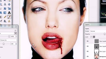 Zombie-Vampire Look In Gimp - Tutorial