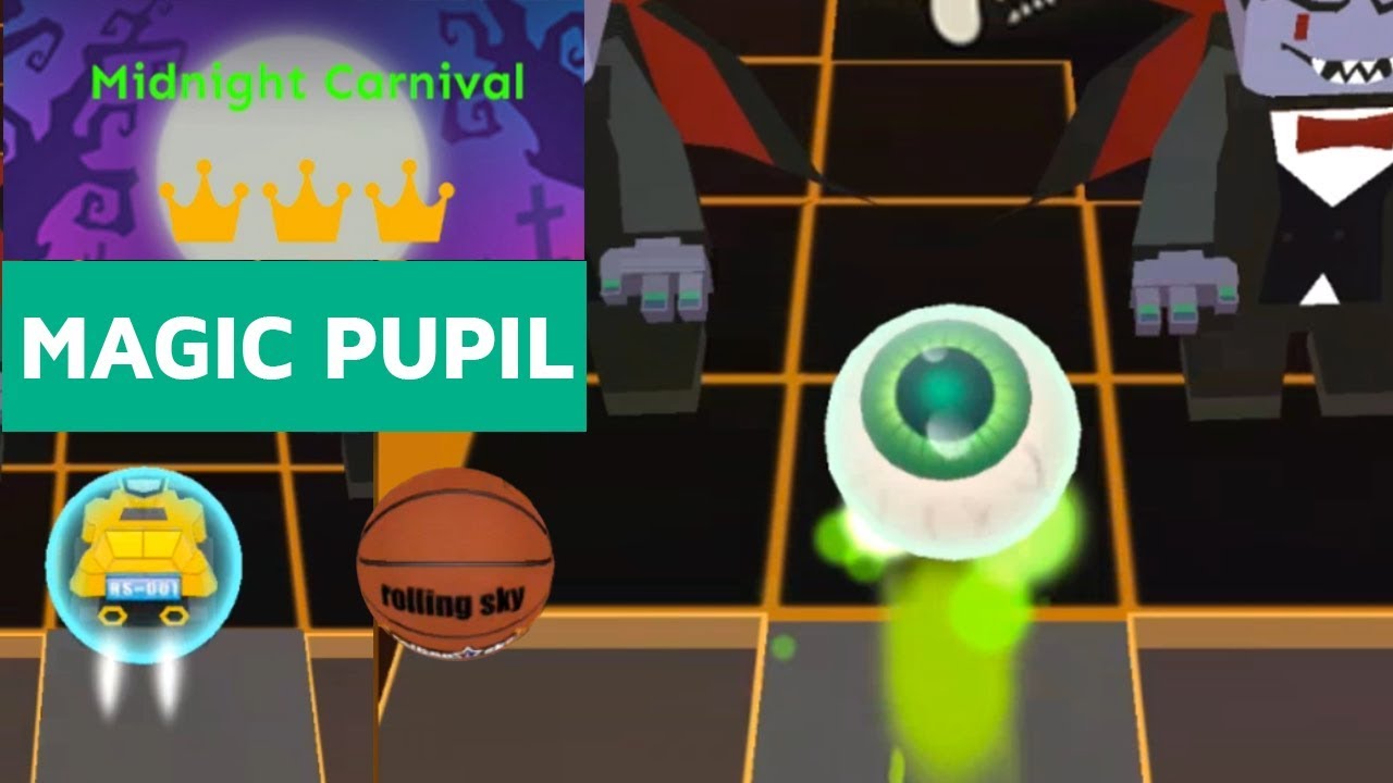 Rolling Sky Magic Pupil VS Basketball VS RS 001 - Midnight Carnival + Easy Way | SHAvibe