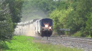 Wave from Nearly Seven-and-a-Half-Hour Late Amtrak