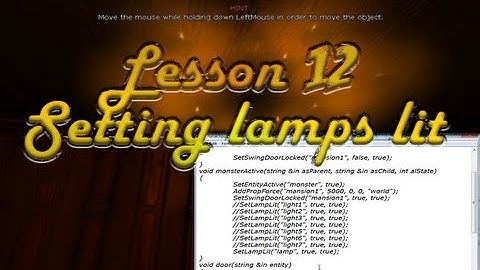 Amnesia HPS Tutorial | #12 - HPS setting lamps lit