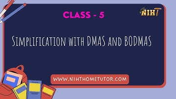 Class: 5: Math: Simplification with DMAS and BODMAS - Demo Class by AVIRUP LODH T7163