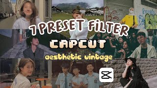 CAPCUT FILTER PRESET VINTAGE ; with tutorial - make your video aesthetic by Fara