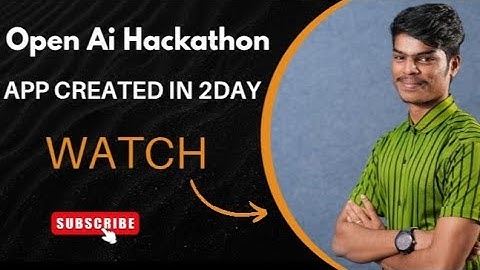 Build AI App in 48 Hours (OpenAI Hackathon Project),I Created a Full AI App in 2 !#nxtwave #openai 