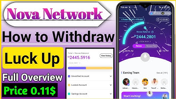 Nova Network Luck Up || How to withdraw Nova Network||Nova Network Full Overview|| Nova Network KYC