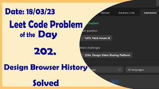 1472 || Design Browser History || C++ || Leetcode Daily Challenge