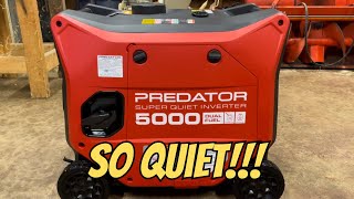 Predator 5000 watt dual fuel inverter generator unboxing and review!!!