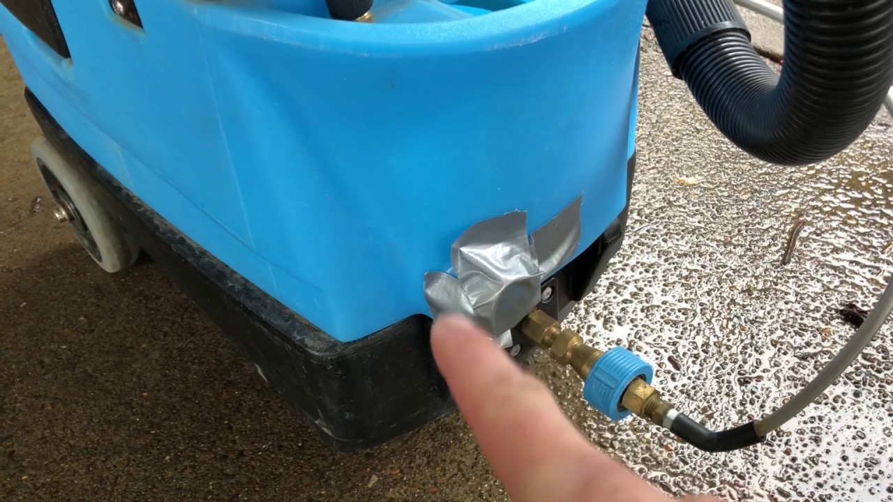 Mytee Lite Hot Water Extractor 8070 Solution tank drain cap YouTube