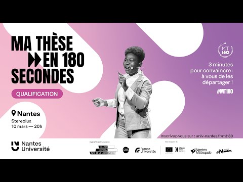 Ma thèse en 180 secondes - Finale nantaise 2025