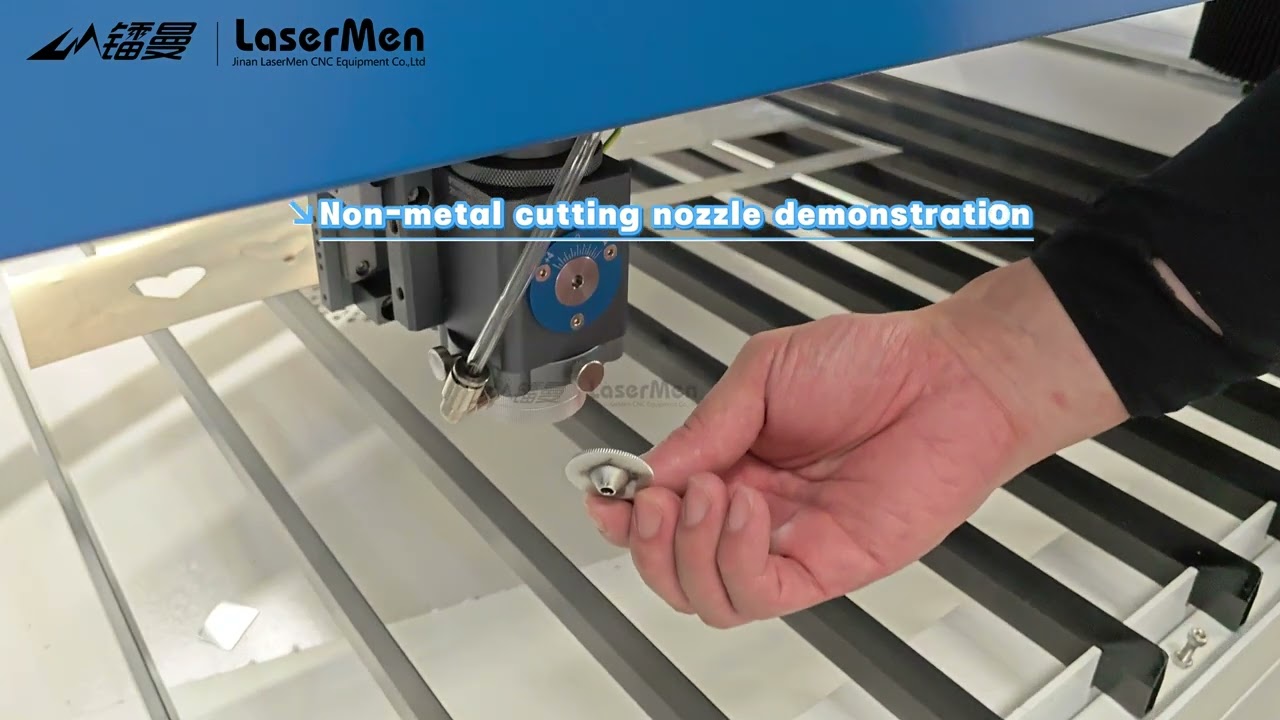 [LaserMen]LM-1325 Hybrid CO2 Mix Laser Cutting Machine Cutting Stainless Steel Plywood and Acrylic
