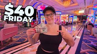 I Put $40 in 5 Brand New Slot Machines in Las Vegas!!