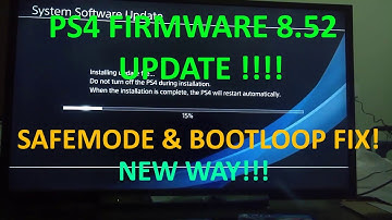 PS4 8.52 UPDATE! | How to SAFELY INSTALL PS4 8.52 UPDATE | PS4 Bootloop ERROR FIX!