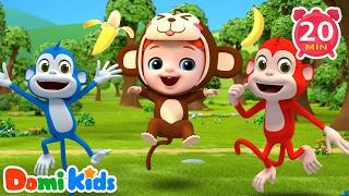 peel banana dance monkeys animal dance kids songs domi kids