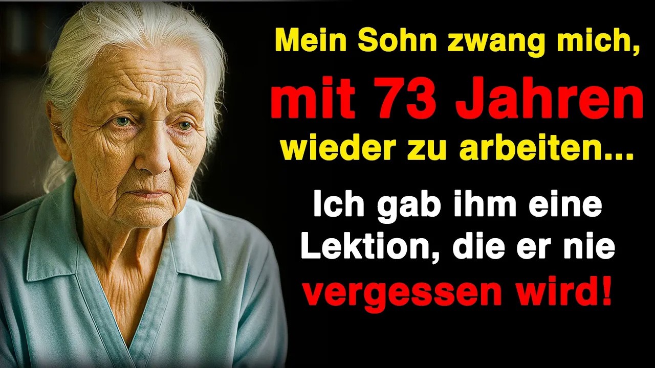 Mit 73 zwang mich mein Sohn zu arbeiten! Ich gab ihm eine Lektion, die er nie vergessen wird!