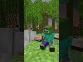 The Wolf Pack Saves The Abandoned Zombie Boy #shorts #minecraft #monsterschool