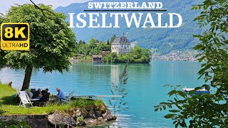 [ 8K ] Iseltwald Switzerland - A Tiny Dreamy Village on Lake Brienz | 8K UHD Walk Tour
