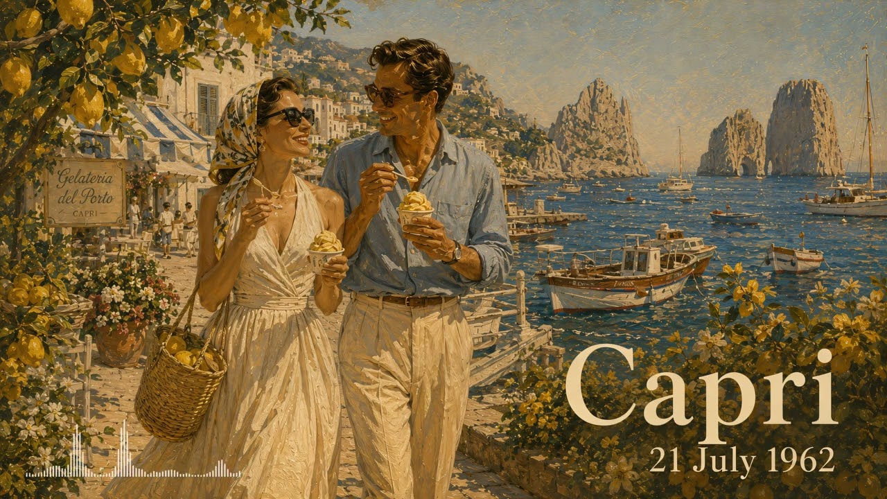 Rearward In Italy レコード 希少イタリアンジャズ Capri 1962 🍦 Vintage Italian Jazz Lounge | Gelato Harbor Romance