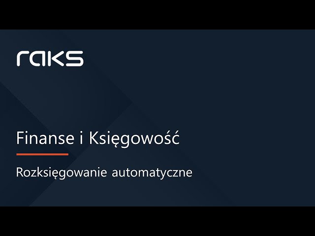 Rozksięgowanie automatyczne