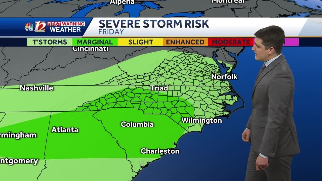 WATCH: Warm and sunny Thursday, isolated storm chance Friday PM - YouTube