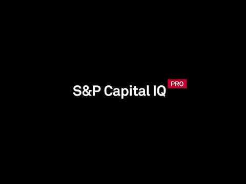 S&P Capital IQ Pro | A single platform for industry intelligence