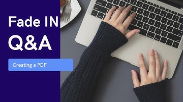 How to create a PDF of your script with Fade In