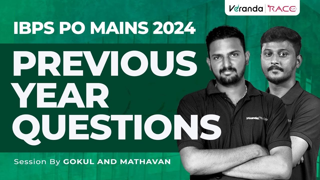 IBPS PO MAINS 2024 | PREVIOUS YEAR QUESIONS | SESSION BY GOKUL SIR ...