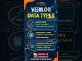All verilog data types with live coding coming soon in Telugu #verilig #rtl #datatype #reg #wire