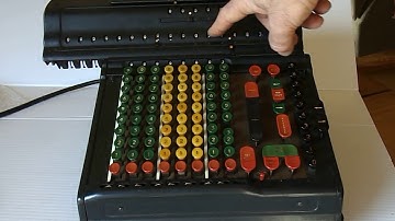 Marchant electro-mechanical calculator doing multiply and divide