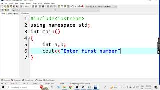 c++ program to swap two numbers using third variable