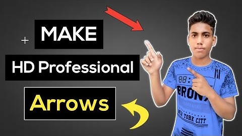 how to make arrows in thumbnail|thumbnail me arrow kaise laye|2020