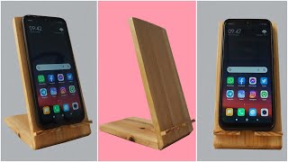 DIY Wooden Phone Stand/Holder | How To Make Phone Stand at Home | No Nail Or Screw