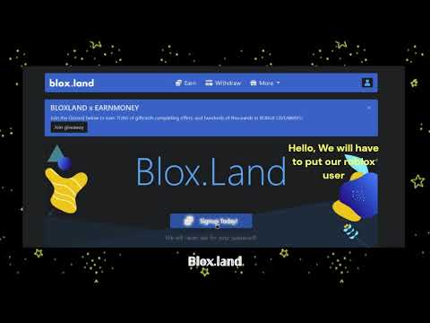 The best site to earn robux is Blox.Land!! 😼 