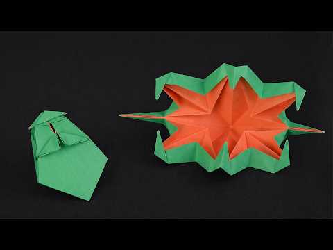 Cómo hacer una Planta Carnívora de Papel - Origami paso a paso