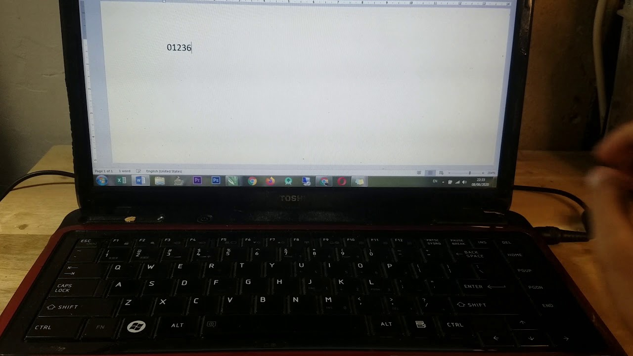 Cara memperbaiki tombol keyboard, tekan huruf yg muncul angka 