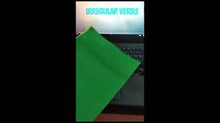 Irregular verbs foldable