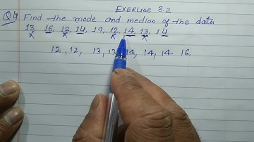 Class 7 - Exercise 3.2 - Q 4 | Find the mode and median of the data