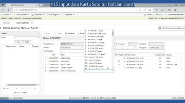 SIMTIA - 15. Kartu hafalan santri