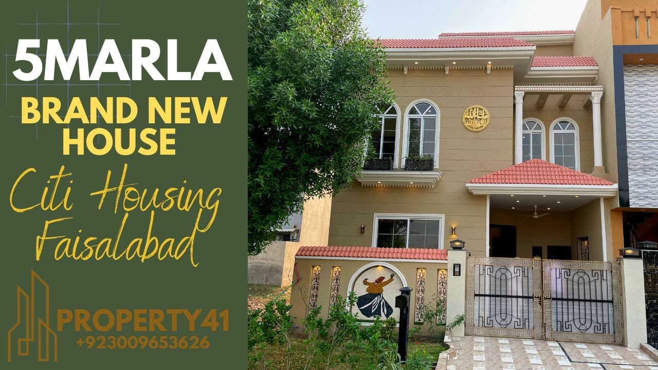 5 Marla Brand New House for sale Citi Housing Faisalabad
