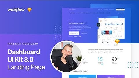 Project Overview - Dashboard UI Kit 3.0 Landing Page (Webflow/Sketch Case Study)