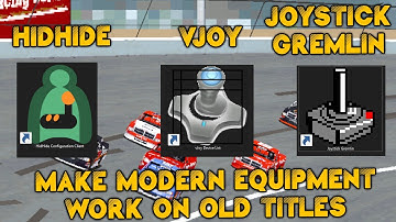 Using HIDHide, vJoy, and Joystick Gremlin to make Modern Sim Racing Equipment Work in Older Titles