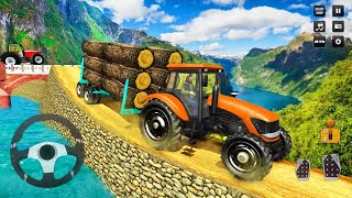 Kırmızı Traktör Sürüş - Real Tractor Trolley Cargo Farming Simulation -  Android GamePlay screenshot 5