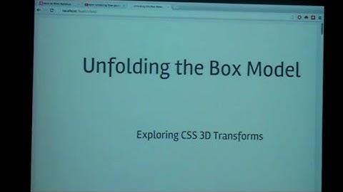 Making it move without Flash: CSS3 2D & 3D Animations in the Browser - Mike Randrup