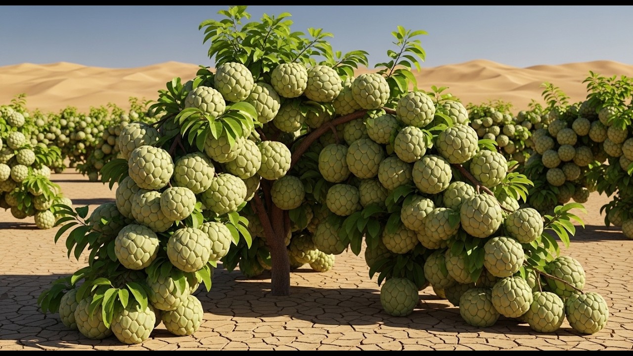 How Atemoya Fruit Is Grown | From Flower to Giant Ripe Fruit