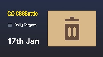 CSS Battle - Daily Target 17th January 2024 solution | CSS Challenge