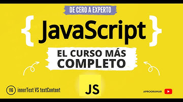 Aprogramar con JavaScript - 116 propiedad innerText vs textContent
