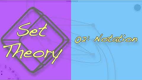 Set Theory 02 | Notation